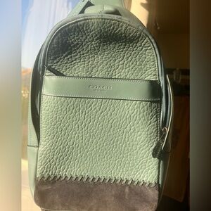 Coach sling backpack